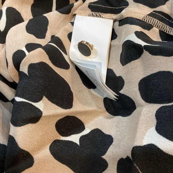 Kate Spade Forest Feline Tie-neck Top Blouse Small - Picture 15 of 15